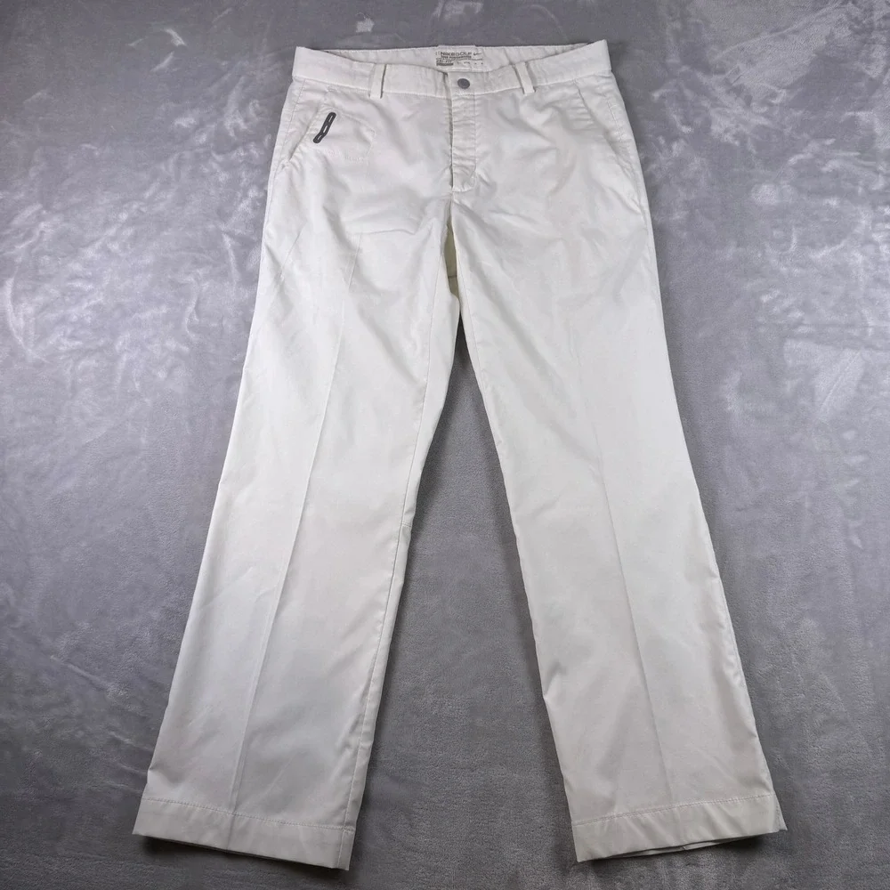 Nike Golf Tour Performance Dri-FIT Pants Mens 32x32 Off White Cream Straight Leg